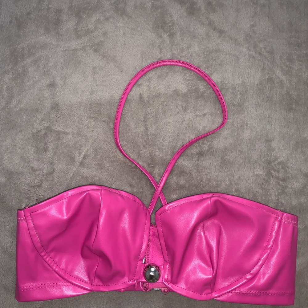 Hot pink mini top